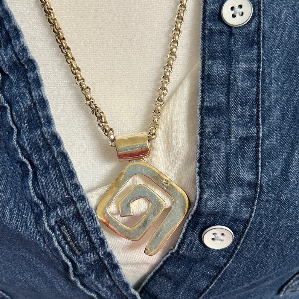 Silpada Silver Geometric Pendant Necklace